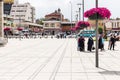 People on Muze Alani square in Konya city Royalty Free Stock Photo