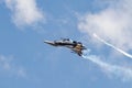 SoloTurk Aerobatic Demonstration Aircraft flying over Konya Airport during Anatolian Eagle Air Force Exercise