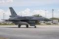 Fighter Aircraft Taxiing in Konya Airport during Anatolian Eagle Air Force Exercise Royalty Free Stock Photo