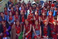 Konyak Tribe women at Horbnill Festival, Kisama Royalty Free Stock Photo