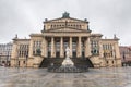 Konzerthaus, the Concert Hall in Berlin on a rainy winter day