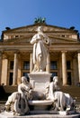 Konzerthaus hall statue, Gendarmenmarkt square Royalty Free Stock Photo