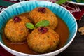 Koofteh Tabrizi Large Meatballs Stuffed With Dried Fruits And Nu