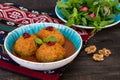 Koofteh Tabrizi Large Meatballs Stuffed With Dried Fruits And Nu