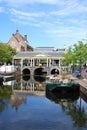 Koornbrug, Nieuwe Rijn, Leiden, Netherlands Royalty Free Stock Photo