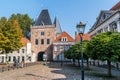 Koornmarkt gate in Kampen, Netherlands Royalty Free Stock Photo