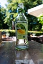 Kootwijk, Gelderland, The Netherlands, A bottle of fuze tea, a refreshing green tea soft drink