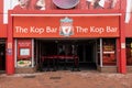 The Kop Bar at Anfield stadium - LIVERPOOL, UK - AUGUST 16, 2022 Royalty Free Stock Photo