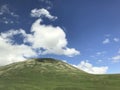 Kop mountains of Bayburt; Turkey. Blue sky and clouds Royalty Free Stock Photo