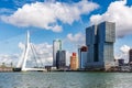 Kop van Zuid district buildings in Rotterdam, Netherlands Royalty Free Stock Photo