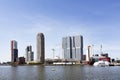 Kop van Zuid district in Rotterdam Royalty Free Stock Photo