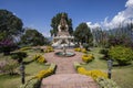 Kopan monastery garden kathmandu valley Royalty Free Stock Photo