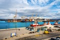 Aerial view of port of Koper, Slovenia