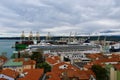 Koper, Slovenia - April 16 2023: Norwegian star cruise ship docked in the port of Koper Royalty Free Stock Photo