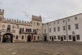 KOPER, SLOVENIA - MAY 15, 2019: Praetorian Palace at Titov Trg square in Koper, Sloven