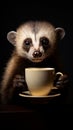 Kopi luwak animal. Indonesian coffee concept Royalty Free Stock Photo