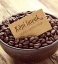 Kopi luwak coffee Royalty Free Stock Photo