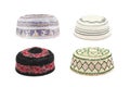 Kopiah hat for muslims on white background Royalty Free Stock Photo