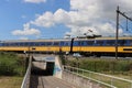 Koploper intercity train of NS at a tunnel in Moordrecht the Netherlands