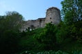 Koporye fortress in summer. monument of Russian medieval defensive architecture Royalty Free Stock Photo