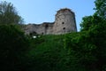 Koporye fortress in summer. monument of Russian medieval defensive architecture Royalty Free Stock Photo