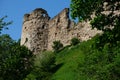 Koporye fortress in summer. monument of Russian medieval defensive architecture Royalty Free Stock Photo