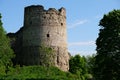 Koporye fortress in summer. monument of Russian medieval defensive architecture Royalty Free Stock Photo