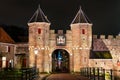 The Koppelpoort, a gate in Amersfoort, the Netherlands Royalty Free Stock Photo