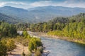 Koprulu river valley with Taurus mountains and rocks, Turkey. Famous by its rafting spots