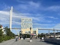 Vladivostok, Russia, August, 31, 2023. Korabelnaya embankment, Golden Bridge, Grand Hotel and SPA in Vladivostok