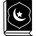 Koran icon on the white background. Element of religious culture icon. Premium quality graphic design icon. Quran symbols collecti Royalty Free Stock Photo