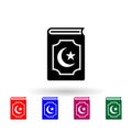 Koran, quran multi color icon. Simple thin line, outline of ramadan icons for ui and ux, website or mobile application