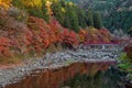 Korankei in autumn season.