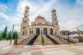 Korce, Albania - August 07, 2014. Resurrection of Christ Orthodox Cathedral is the main Albanian Orthodox church in Korce Royalty Free Stock Photo