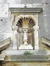 Korcula ancient church portal details,Croatia,1 Royalty Free Stock Photo