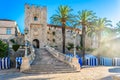 Korcula city gate in Croatia, Europe.