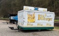 Kordel, Rhineland-Palatinate - Germany - Local mobile drink stall and truk from the German Bitburger pils beer and Jorg Heid