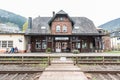 Kordel, Rhineland-Palatinate- Germany - People waiting for the local train at the railwaystation of the village Kordel