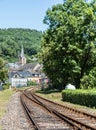 Kordel, Rhineland-Palatinate - Germany - View over the railroad towards the village