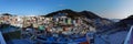 Korea Busan Gamcheon Culture Village Houses Colorful Buildings Architecture Sunset Perspective Aerial View Mountain Nature