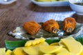 Korea dried persimmon on disk