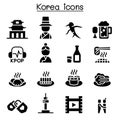Korea icon set