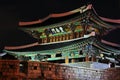 Korea Jeonju Pungnammun Gate At Night