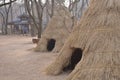 Korean rustic cottage hay house accommodation