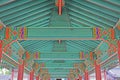 Korea Roof Beam Wood Painting Royalty Free Stock Photo