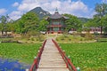 Korea Seoul Gyeongbokgung Palace, Hyangwonjeong Royalty Free Stock Photo