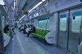 Korea metro train compartment