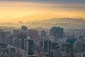 Korea,Sunset of Seoul City Skyline.