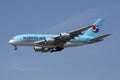 Korean Air Airbus A380 Royalty Free Stock Photo