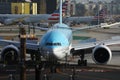 Korean Air Cargo taxiing at Los Angeles Airport, LAX, close-up